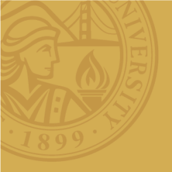 Gold SF State University 1899 Seal